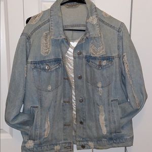 Distressed Denim Jacket